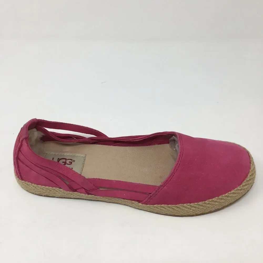 Ugg Cicily Pink Huarache Espadrilles  6
